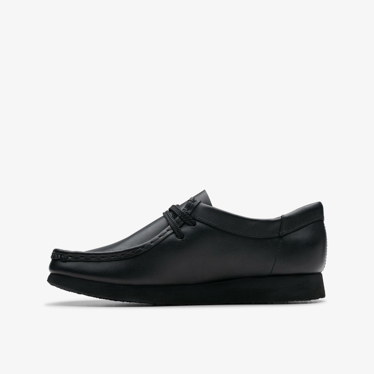 Wallabee Older Black Leather
