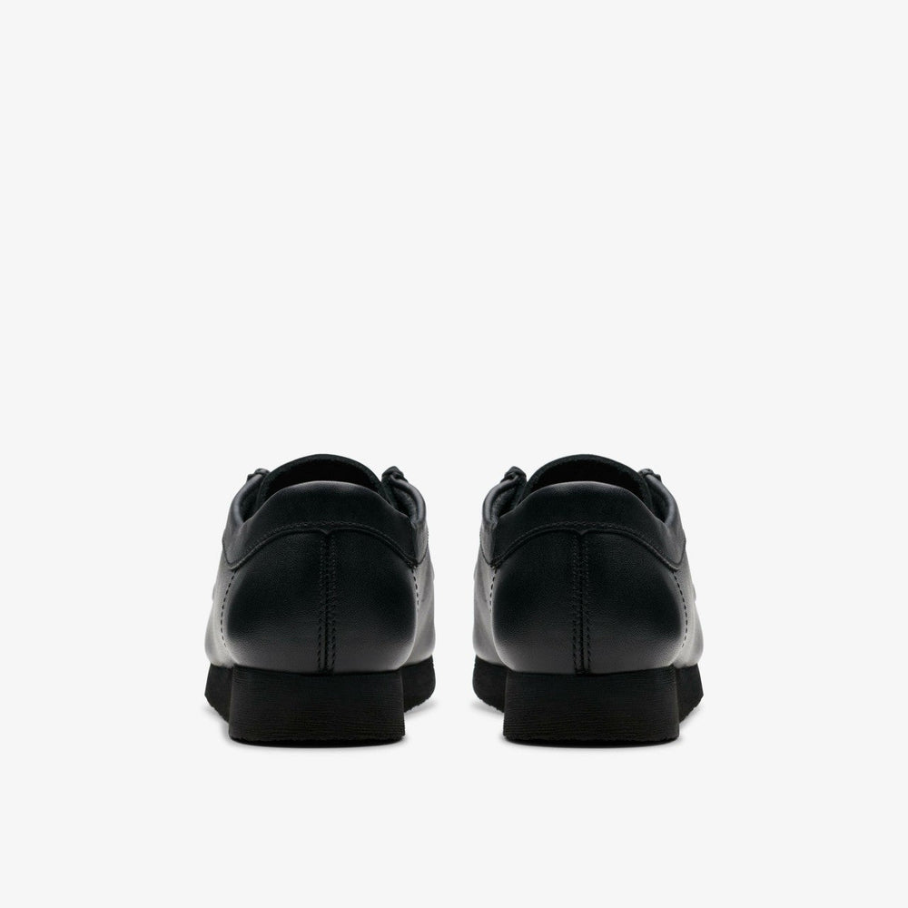 Wallabee Older Black Leather