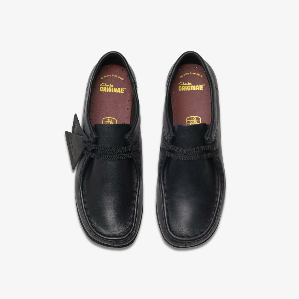 Wallabee Older Black Leather