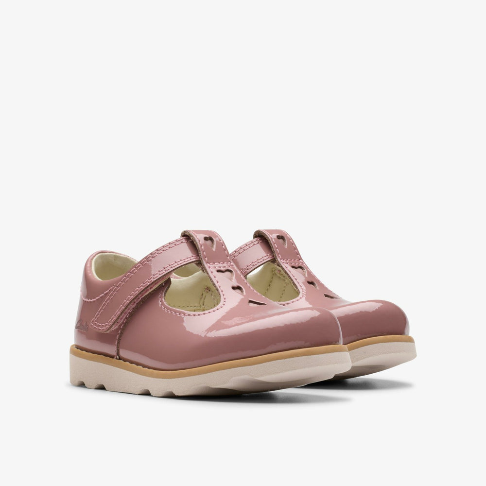 Crown Teen Toddler Dusty Pink Patent
