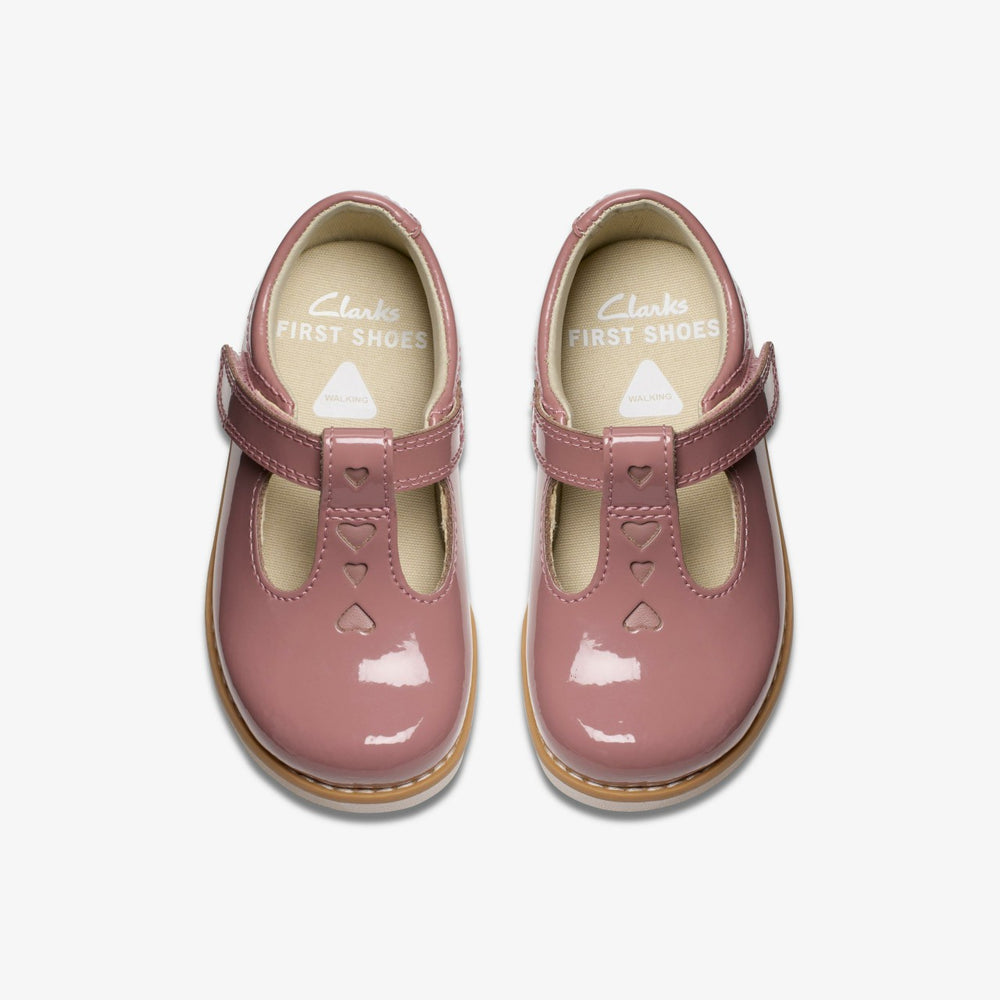 Crown Teen Toddler Dusty Pink Patent