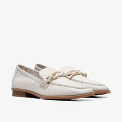 Sarafyna Iris Loafer White Leather