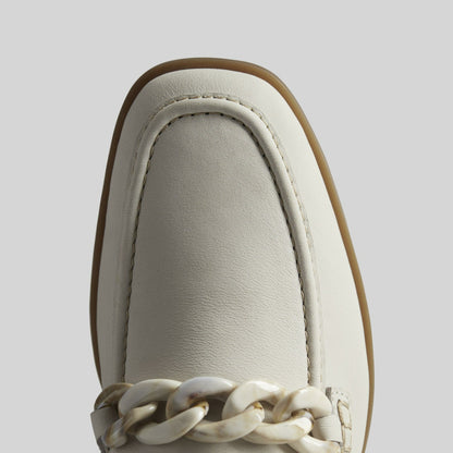 Sarafyna Iris Loafer White Leather
