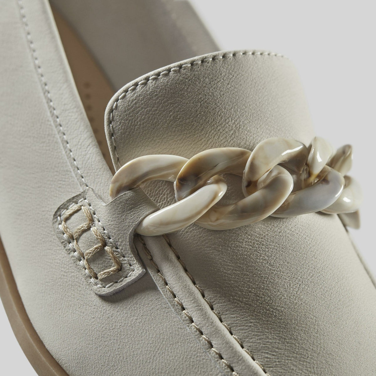 Sarafyna Iris Loafer White Leather