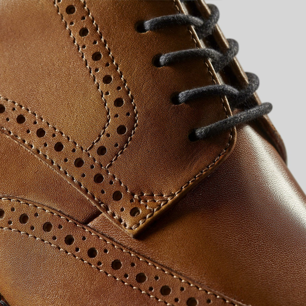 Craft Arlo Limit Brogue Tan Leather