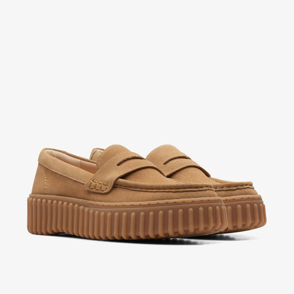 Torhill Penny Loafer Light Tan Suede