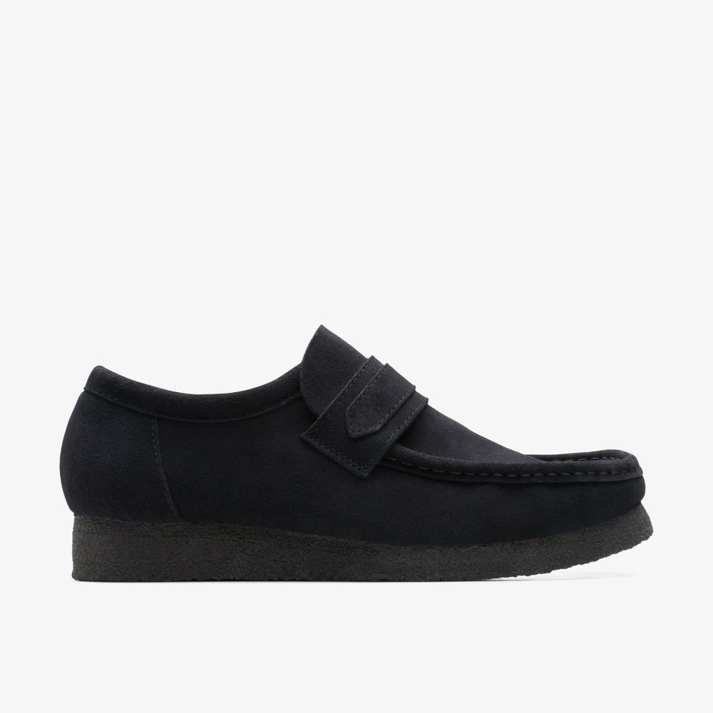 Wallabee Loafer Black Suede