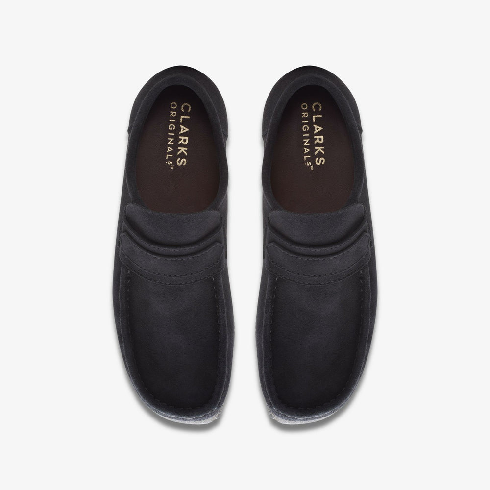 Wallabee Loafer Black Suede