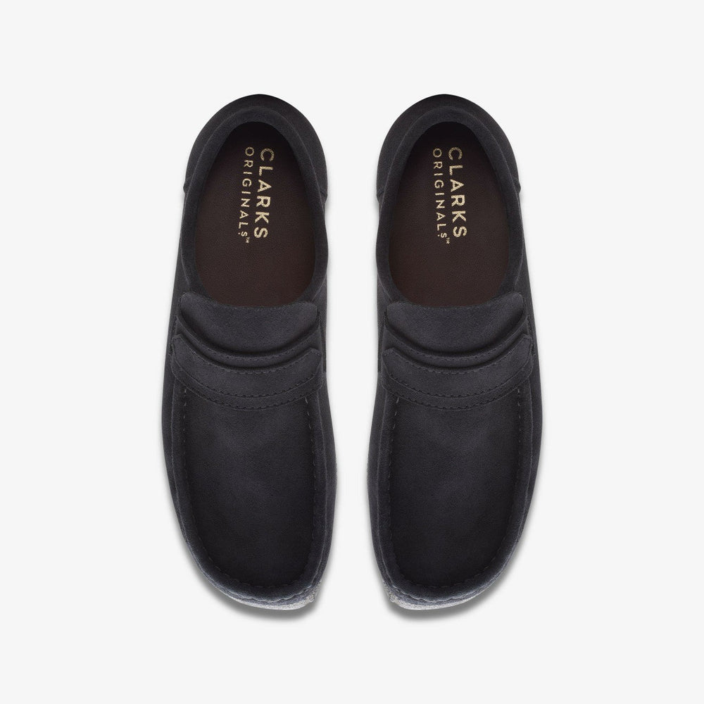 Wallabee Loafer Black Suede