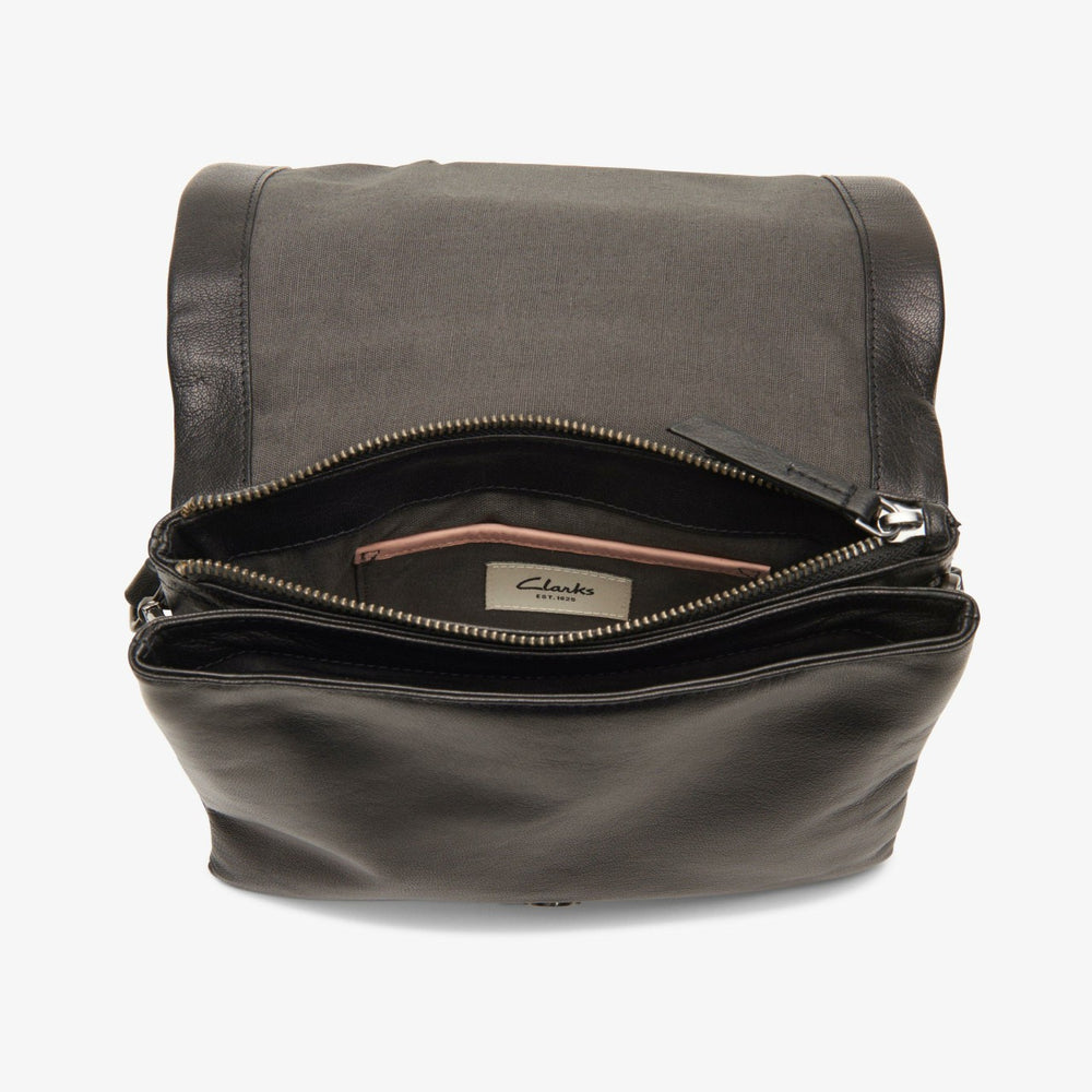 Treen Medium Black Leather