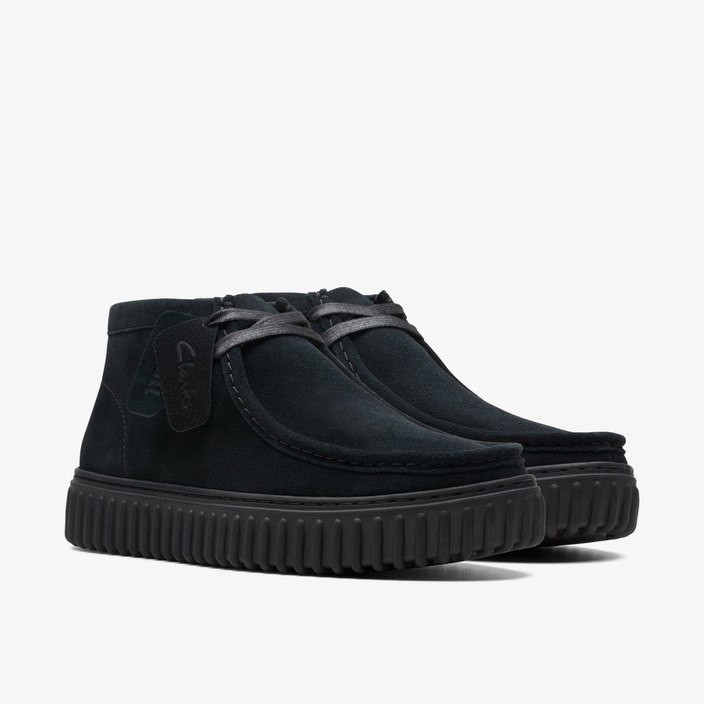 Torhill Hi Black Suede