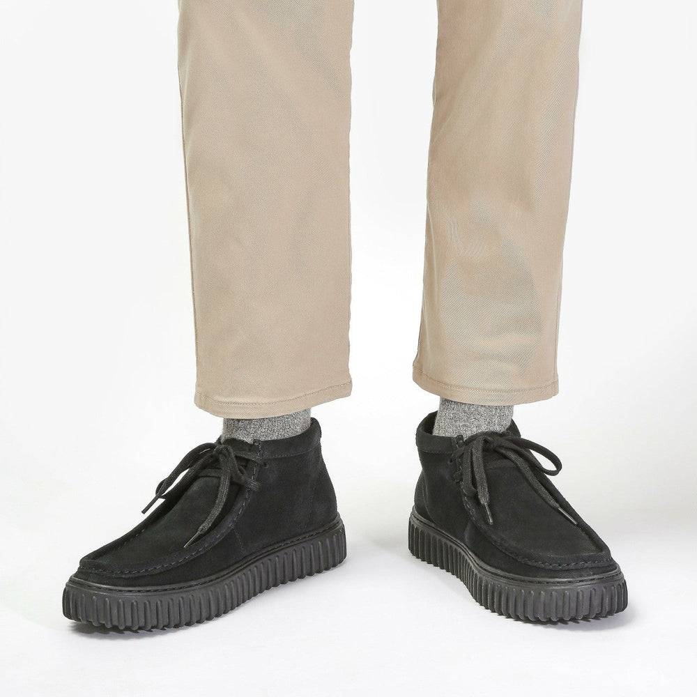 Torhill Hi Black Suede