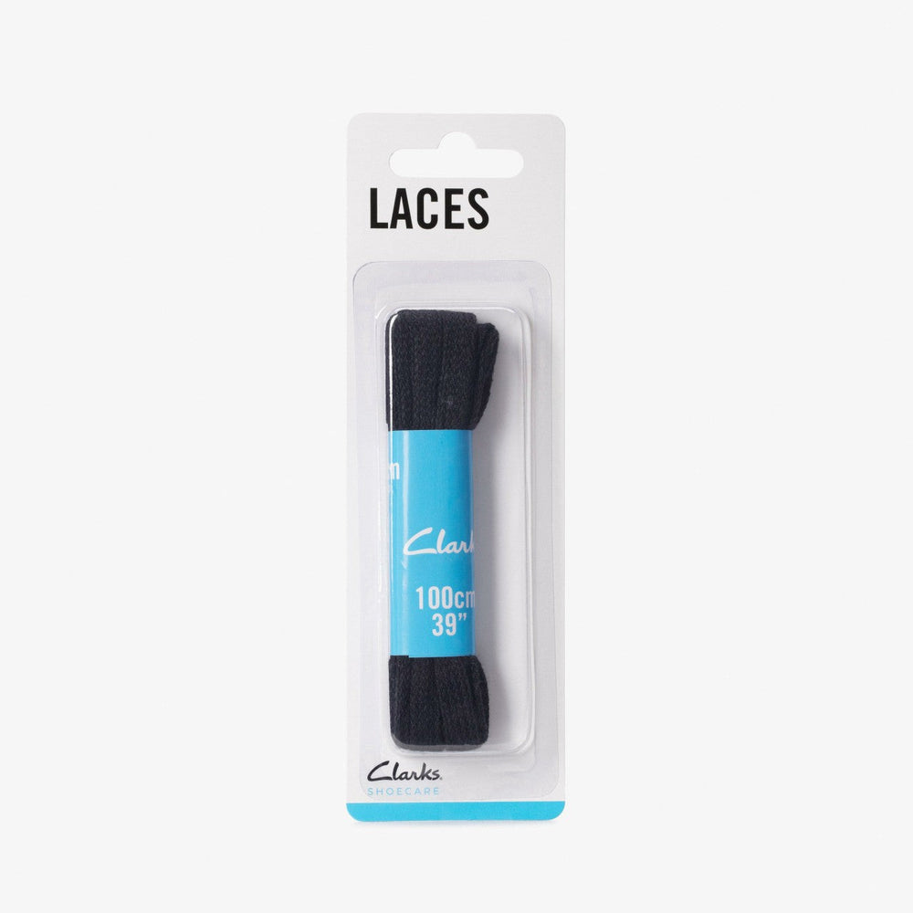 100cm Flat Lace Black