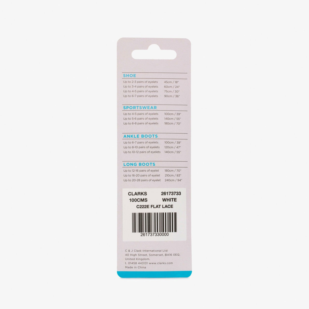 100cm Flat Lace White