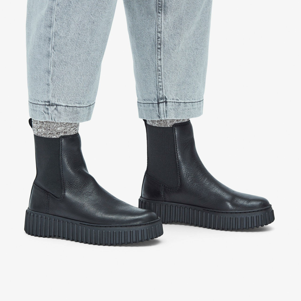 Torhill Maple Ankle Boot Black Leather