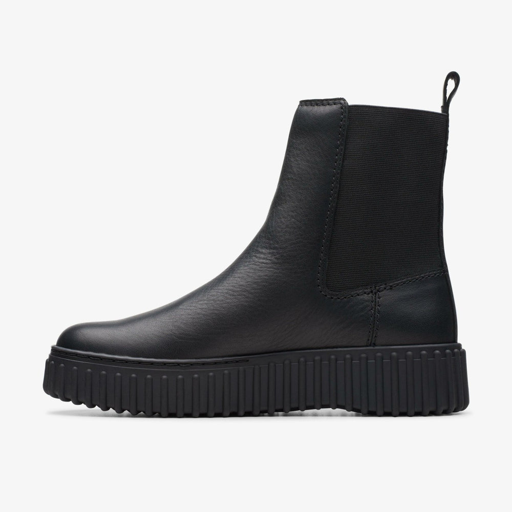 Torhill Maple Ankle Boot Black Leather