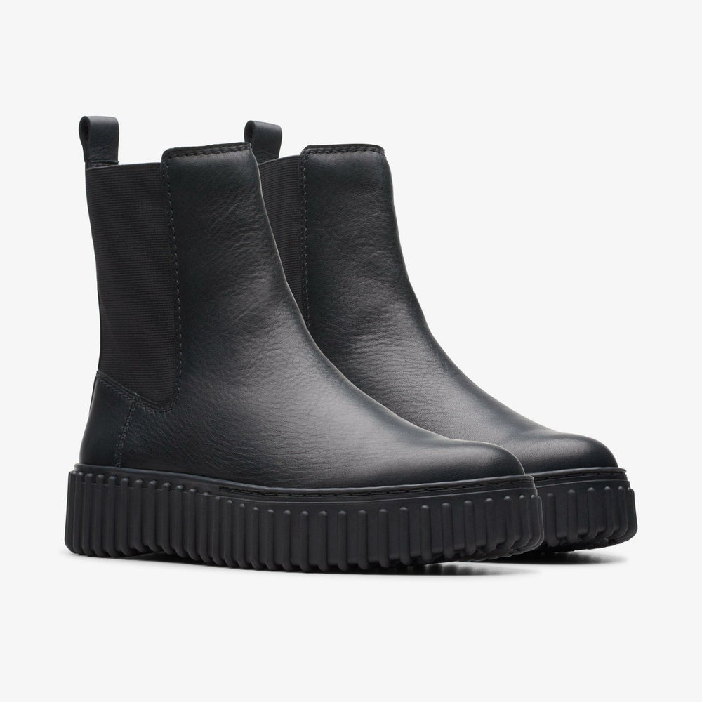 Torhill Maple Ankle Boot Black Leather