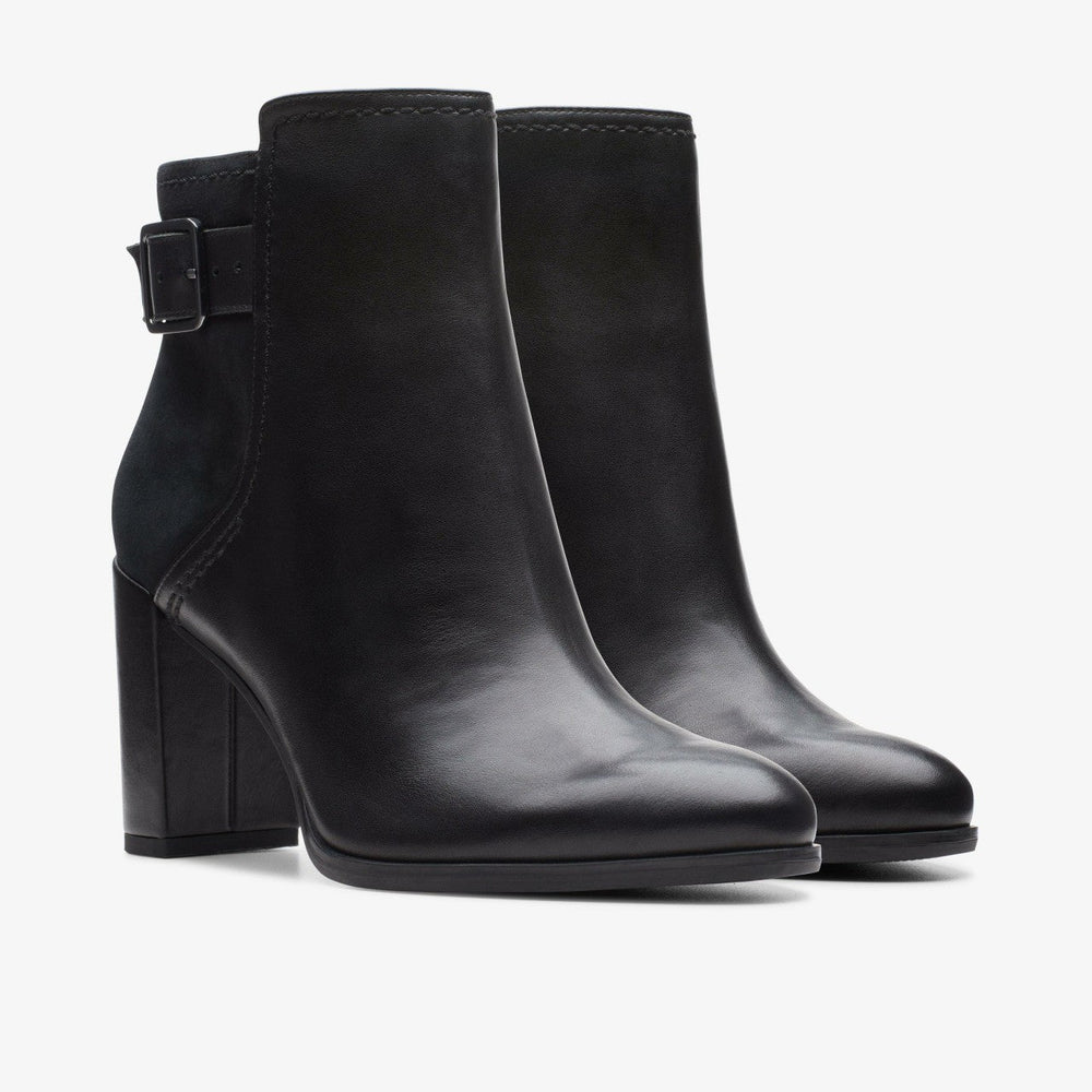 Freva 85 Buckle Black Leather