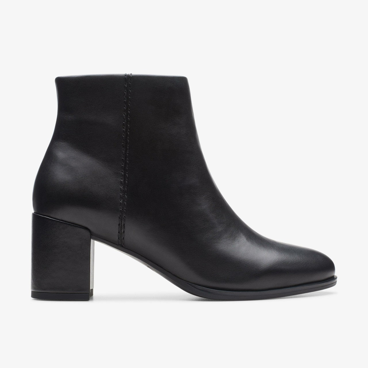 Freva 55 Zip Ankle Boot Black Leather
