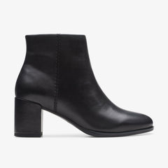 Freva 55 Zip Ankle Boot Black Leather