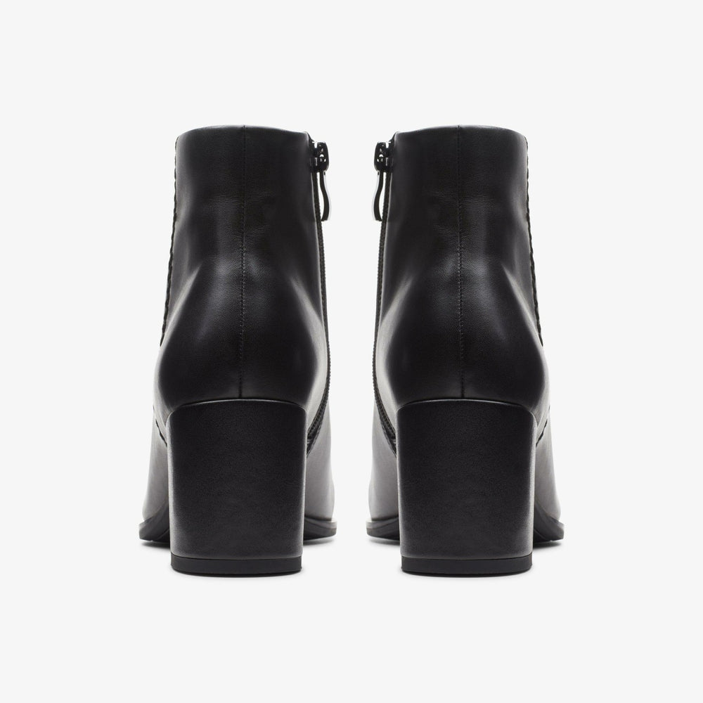 Freva 55 Zip Ankle Boot Black Leather