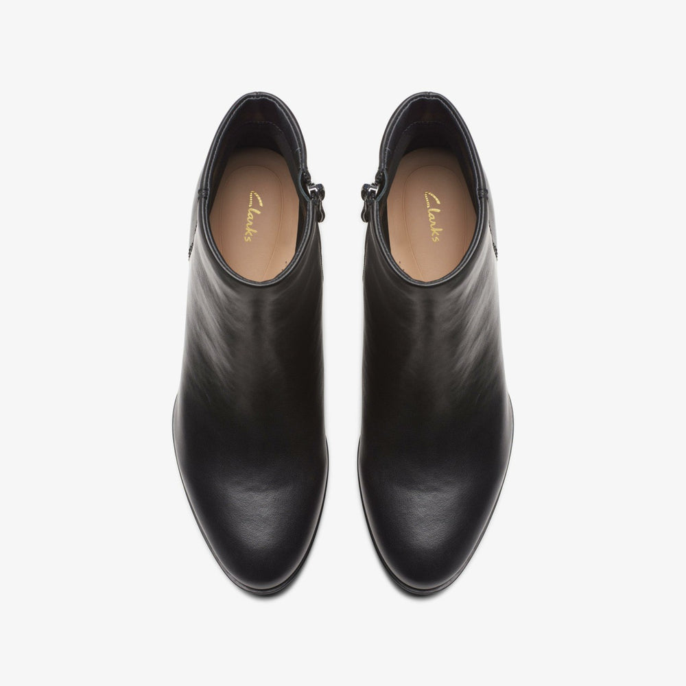 Freva 55 Zip Ankle Boot Black Leather