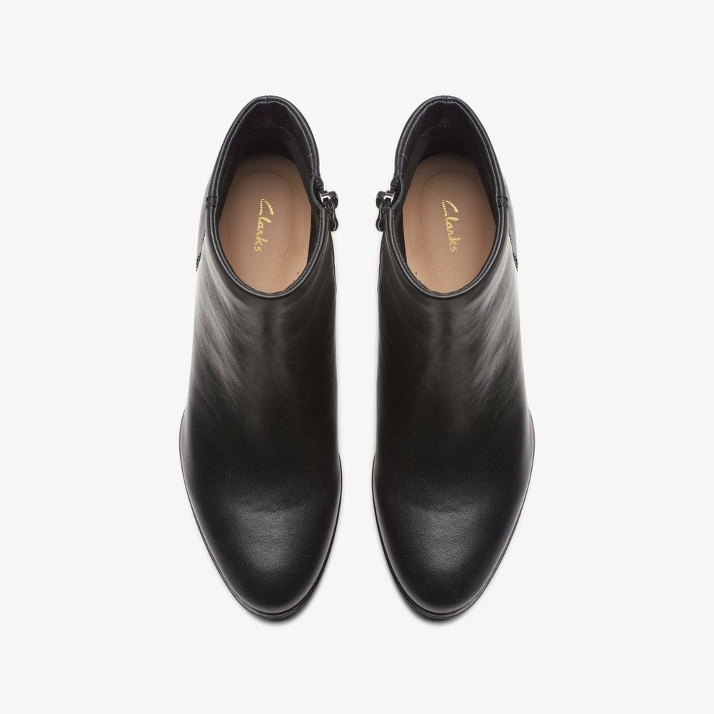 Freva 55 Zip Ankle Boot Black Leather