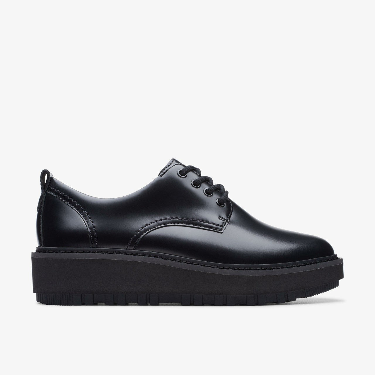 Orianna W Derby Black Leather