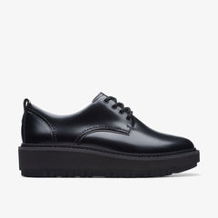 Orianna W Derby Black Leather