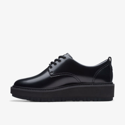 Orianna W Derby Black Leather