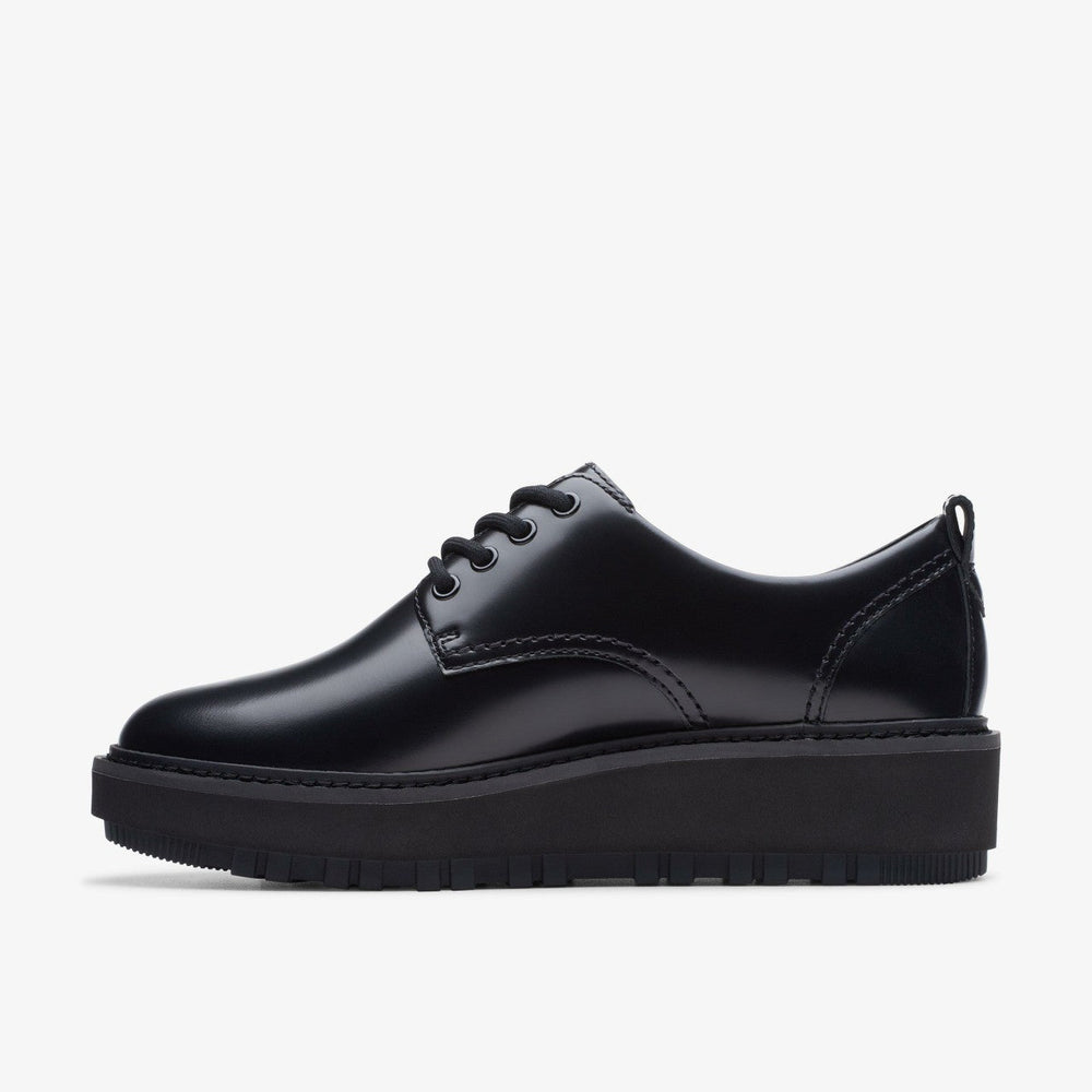 Orianna W Derby Black Leather