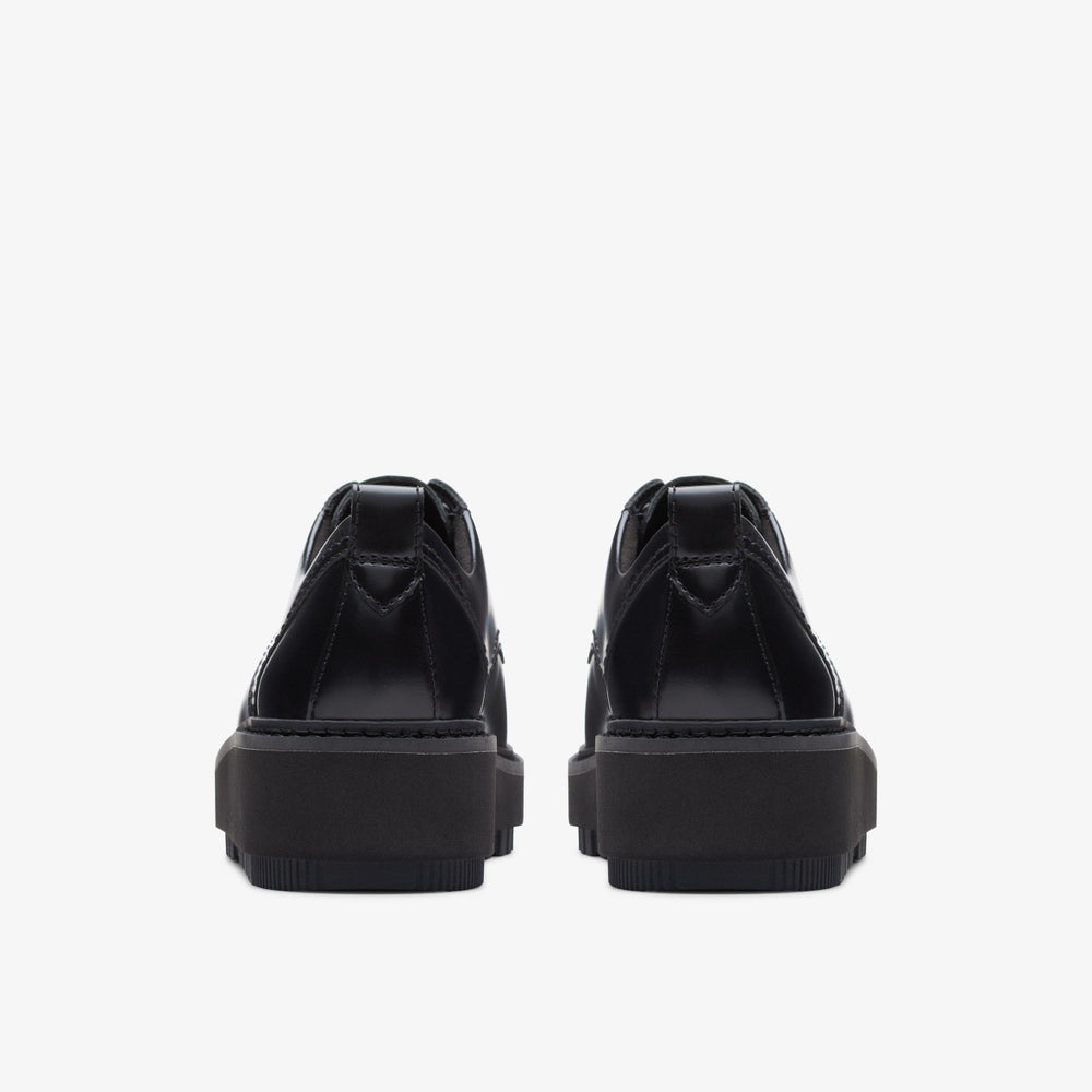 Orianna W Derby Black Leather