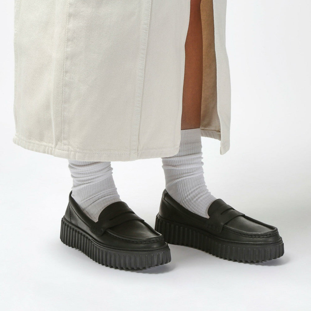 Torhill Penny Loafer Black Leather
