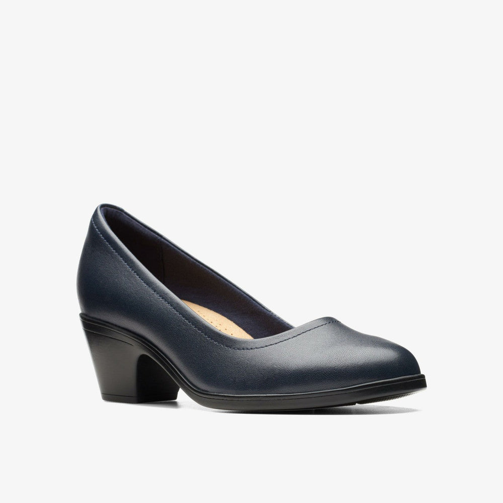 Emily2 Ruby Navy Leather