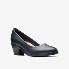Emily2 Ruby Navy Leather