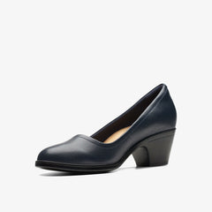 Emily2 Ruby Navy Leather