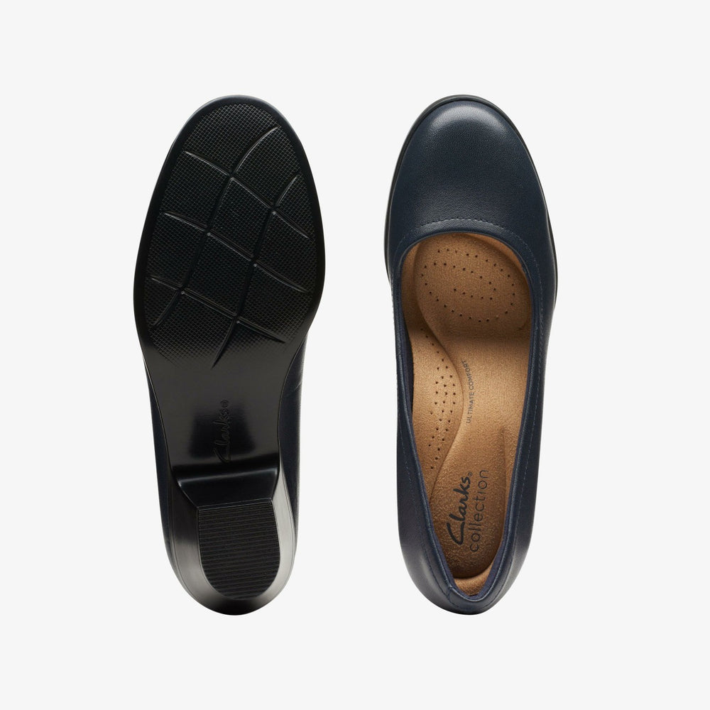 Emily2 Ruby Navy Leather