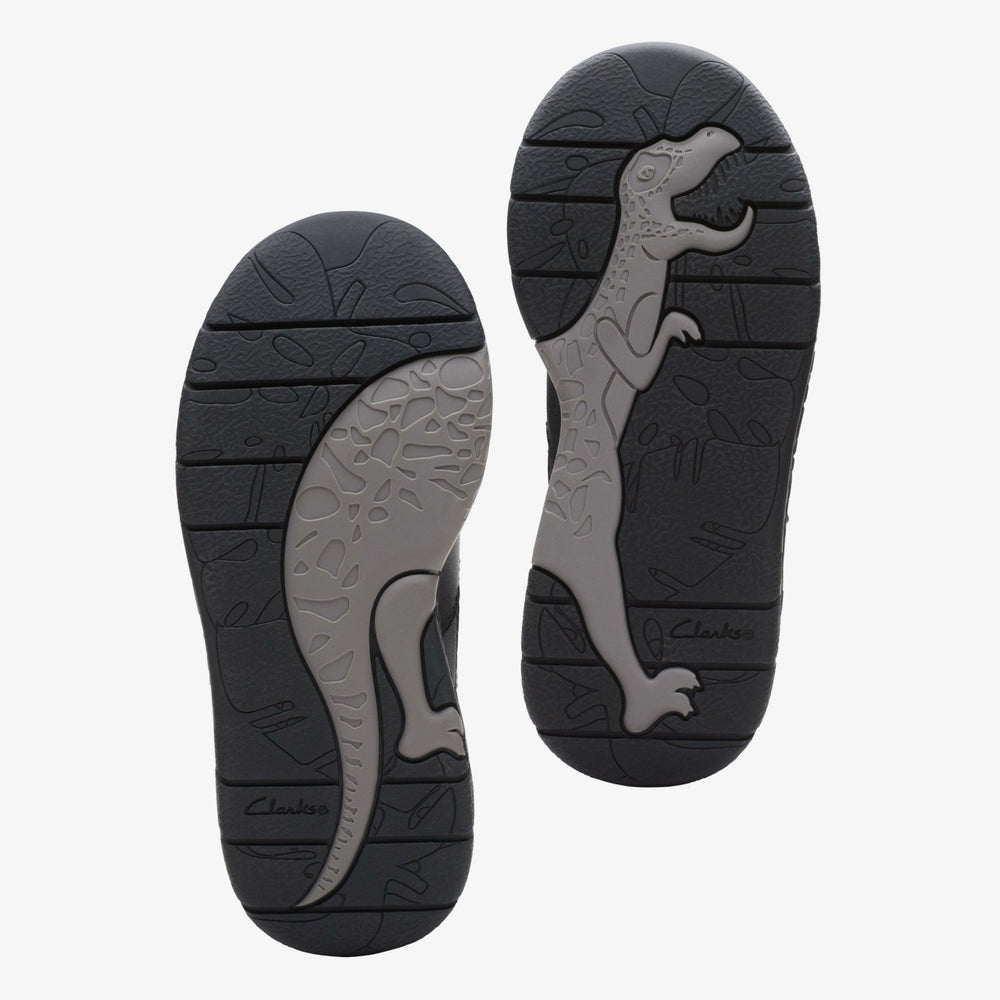 Steggy Stride Kid Black Leather