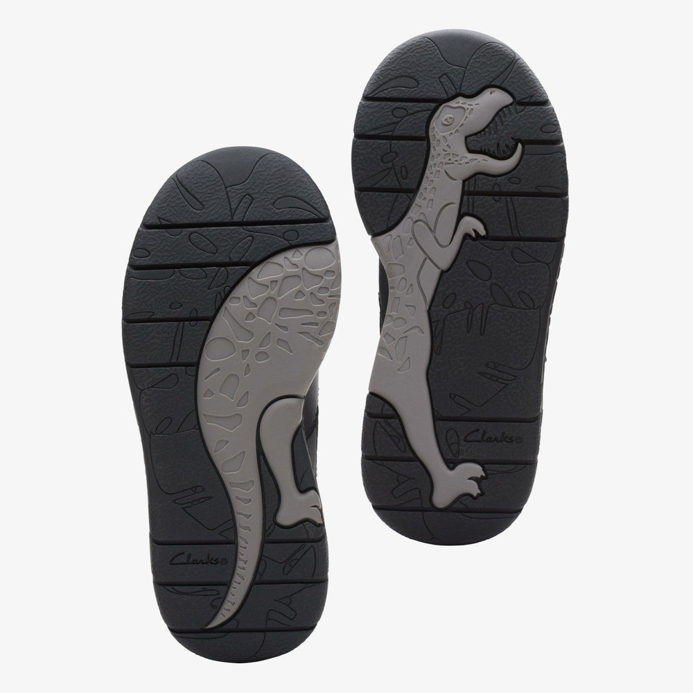 Steggy Stride Kid Black Leather