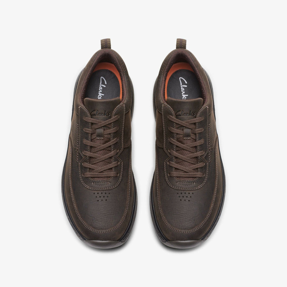 Clarks Pro Lace Dark Brown Tumbled