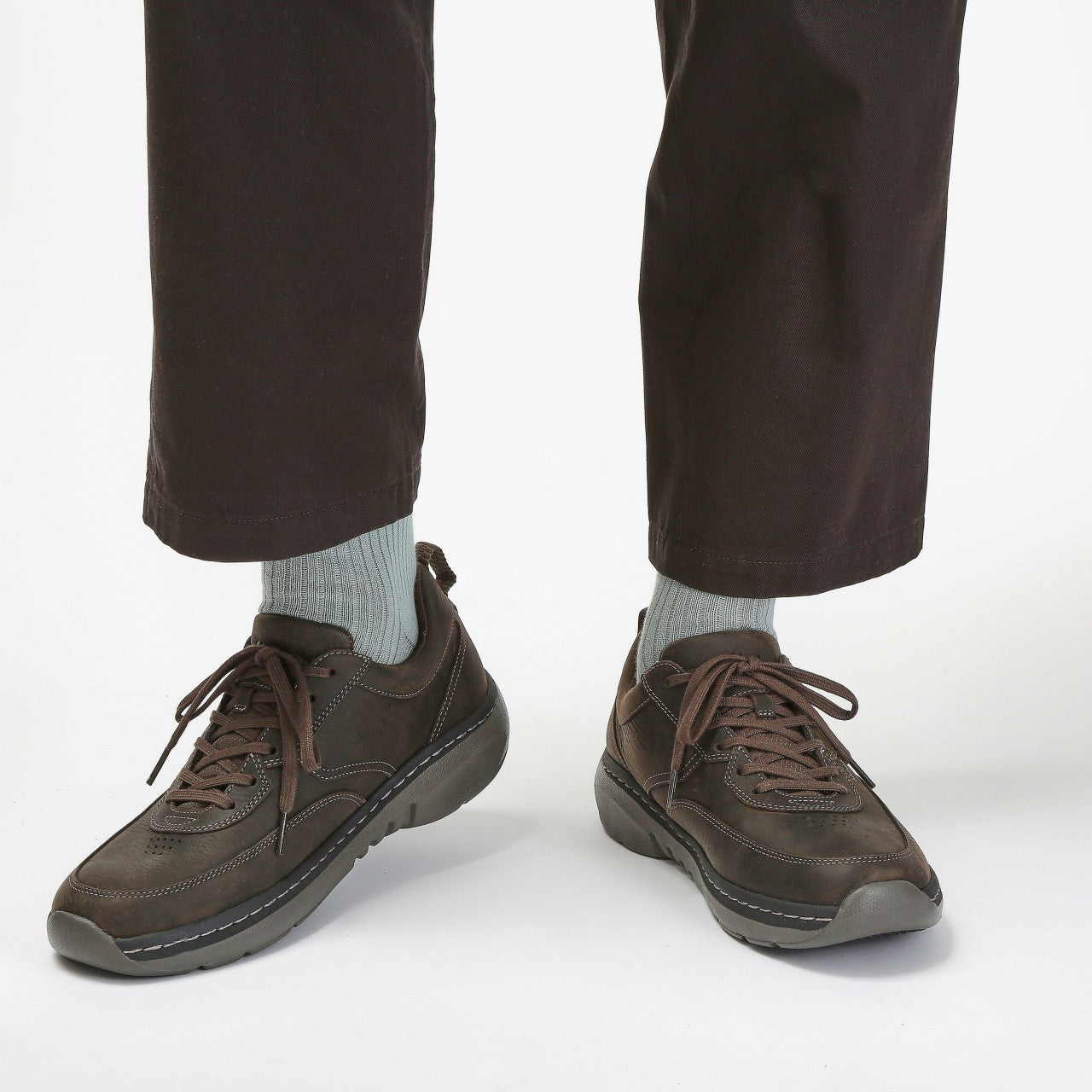 Clarks Pro Lace Dark Brown Tumbled