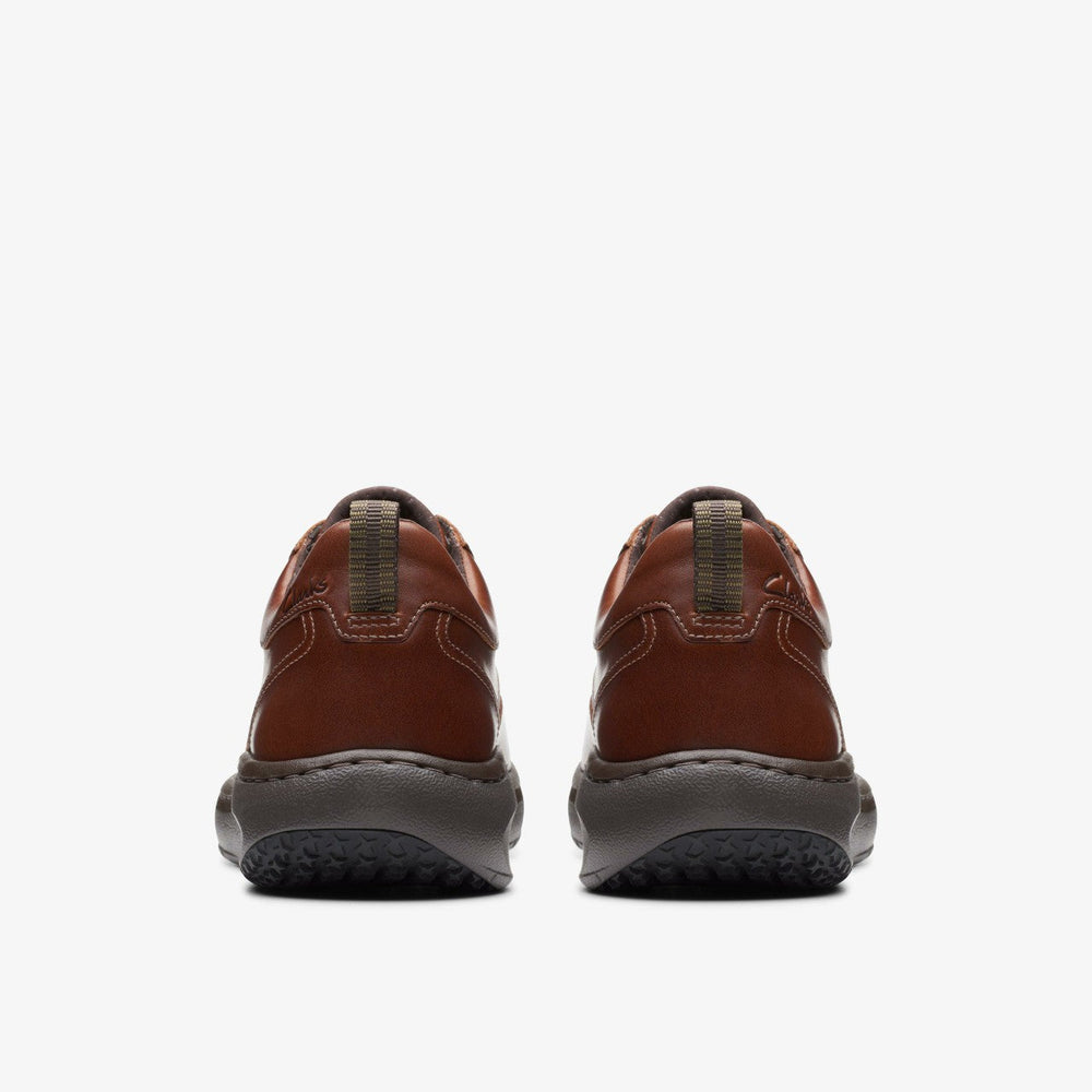 Clarks Pro Lace Dark Tan Leather