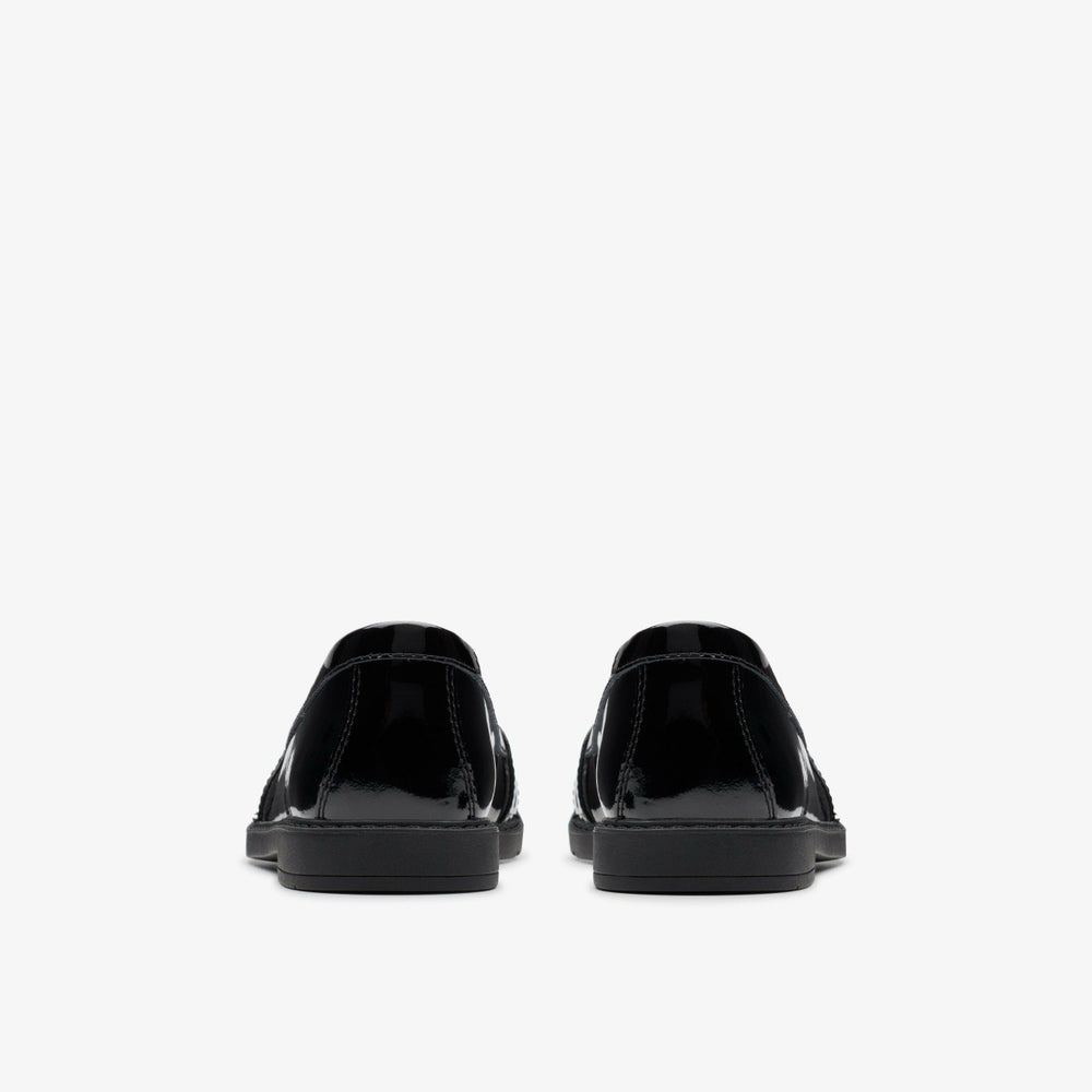 Scala Loafer Kid Black Patent