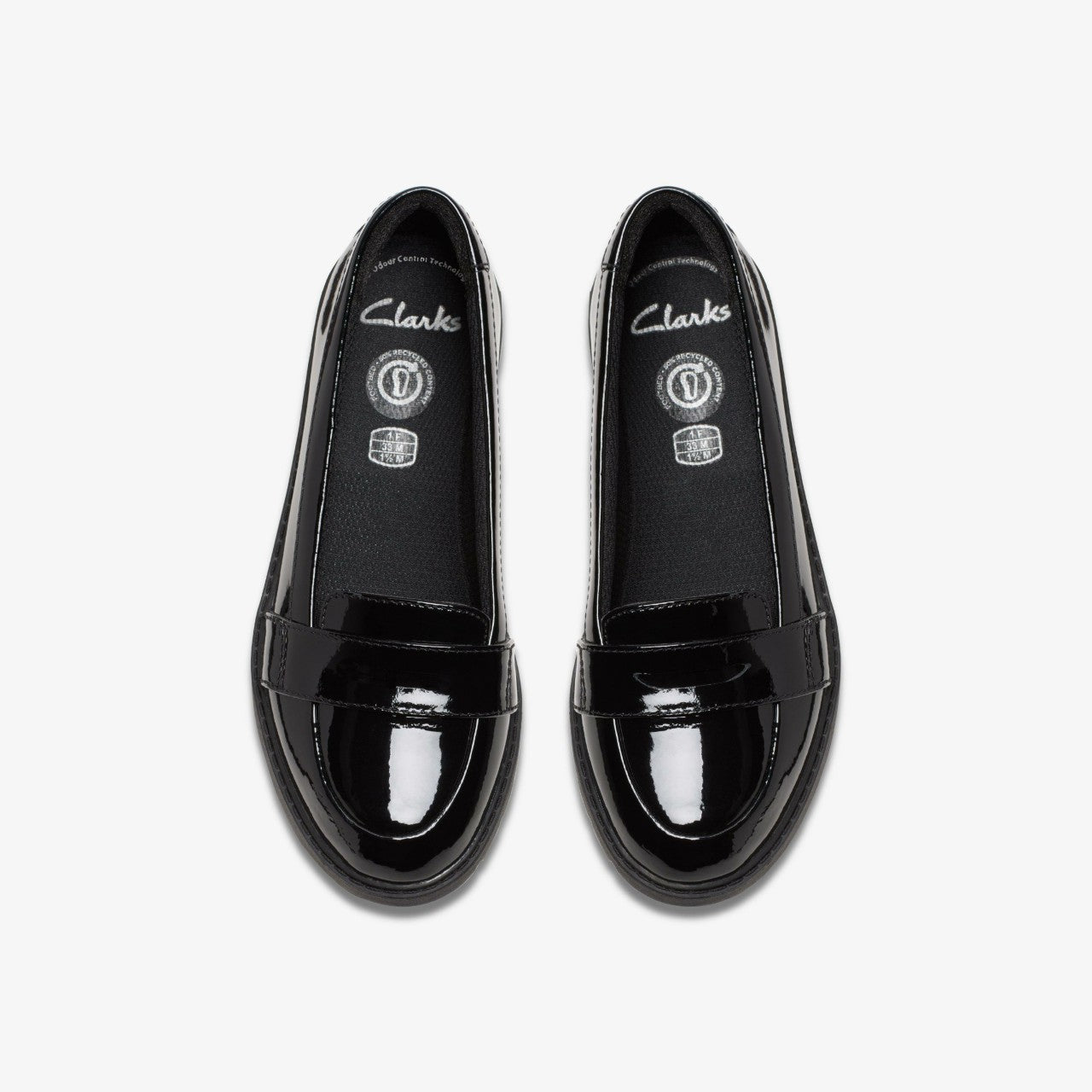 Scala Loafer Kid Black Patent