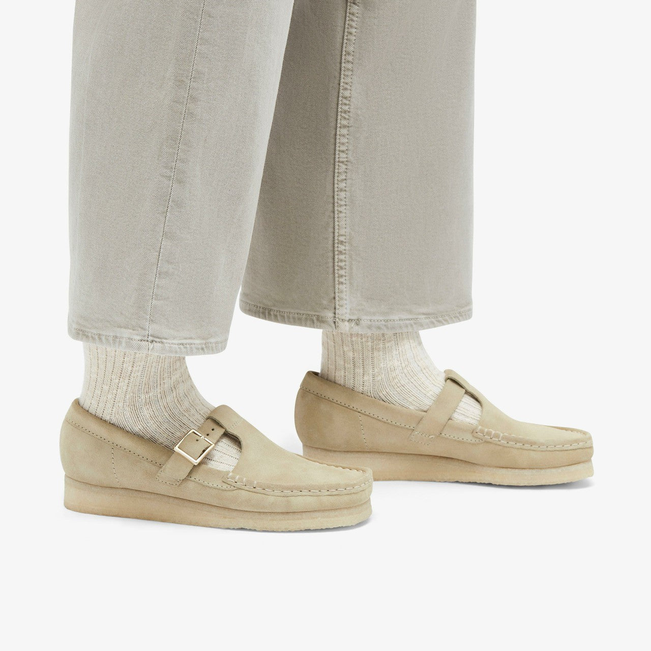 Wallabee T Bar Maple Suede