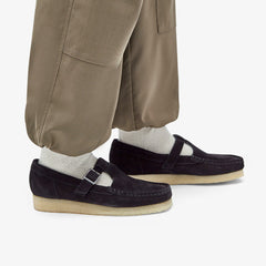 Wallabee T Bar Black Suede