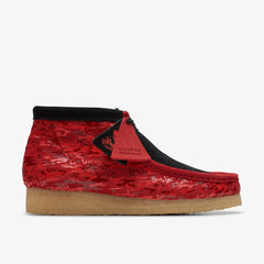Wallabee Boot Red Camouflage