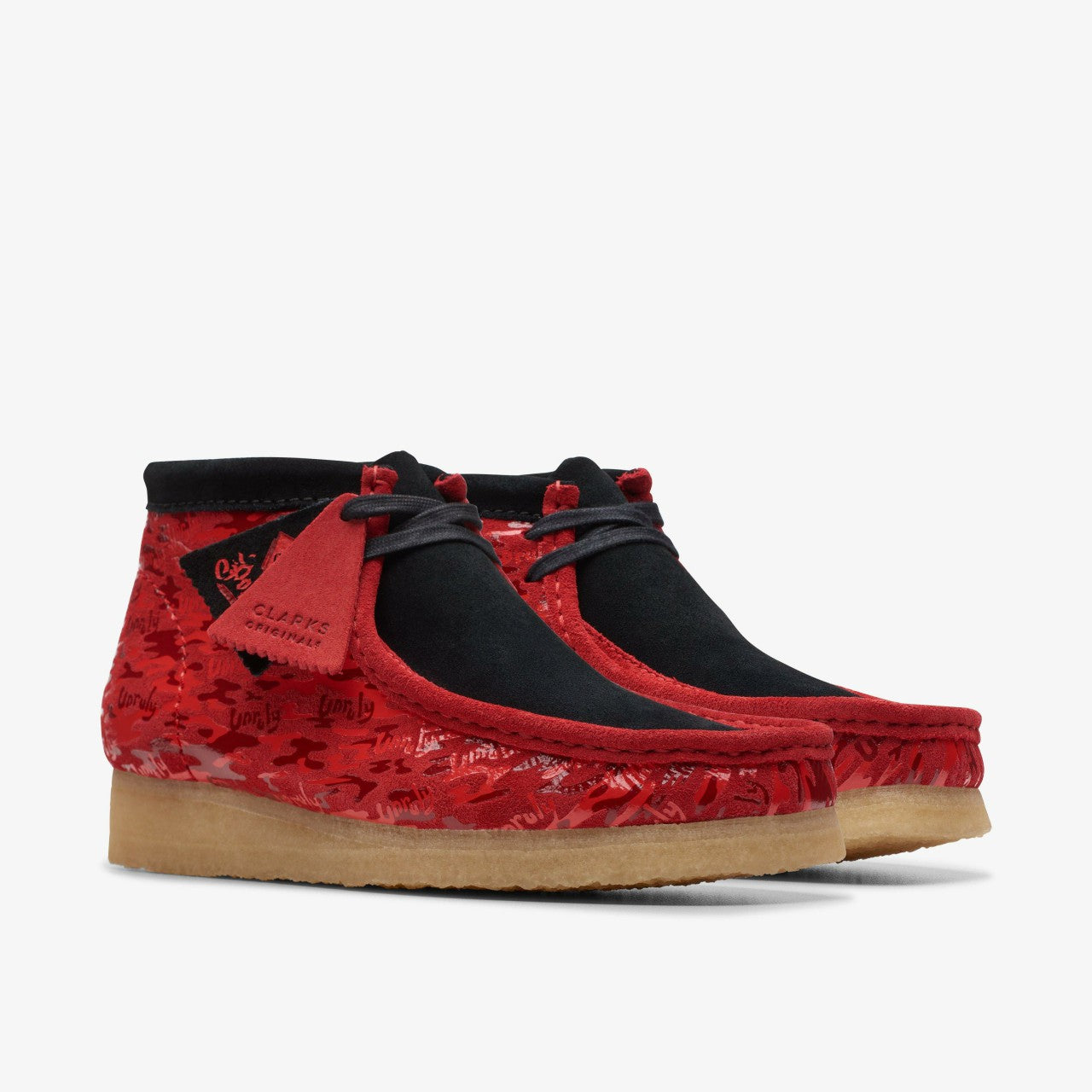 Wallabee Boot Red Camouflage