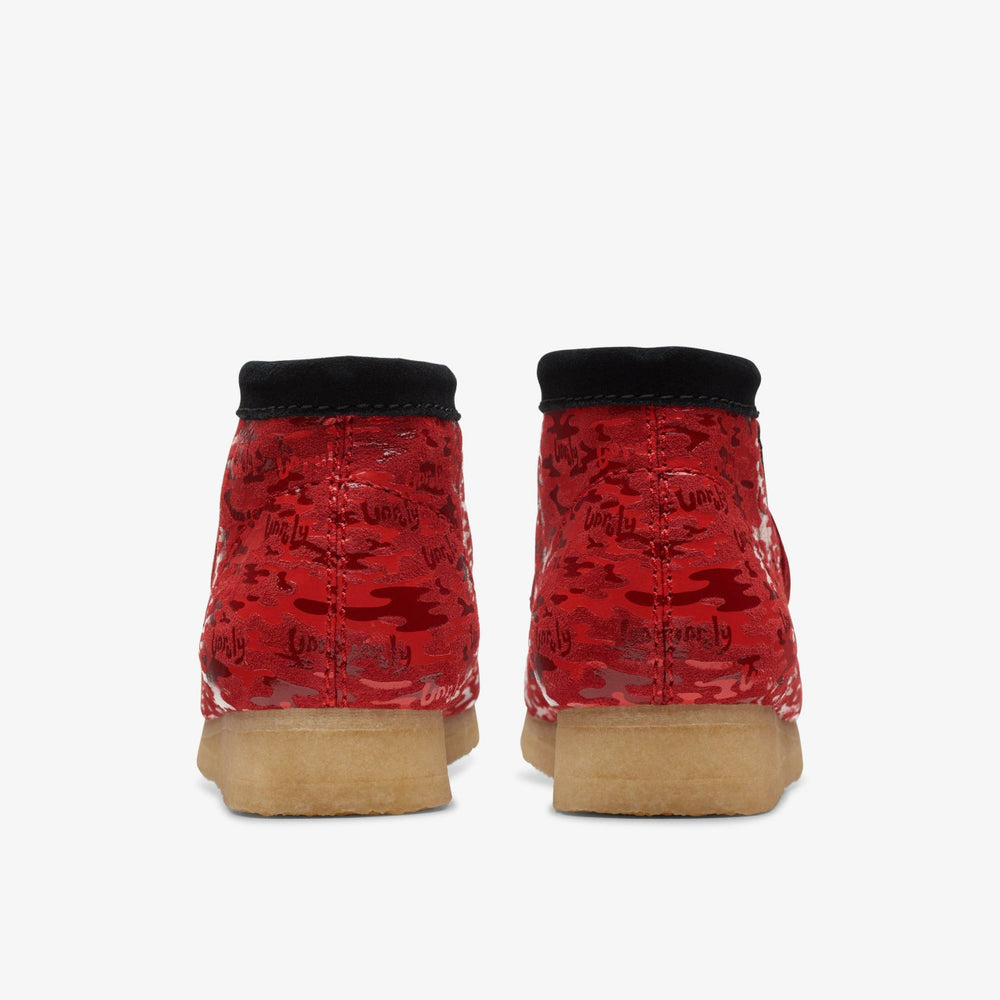 Wallabee Boot Red Camouflage