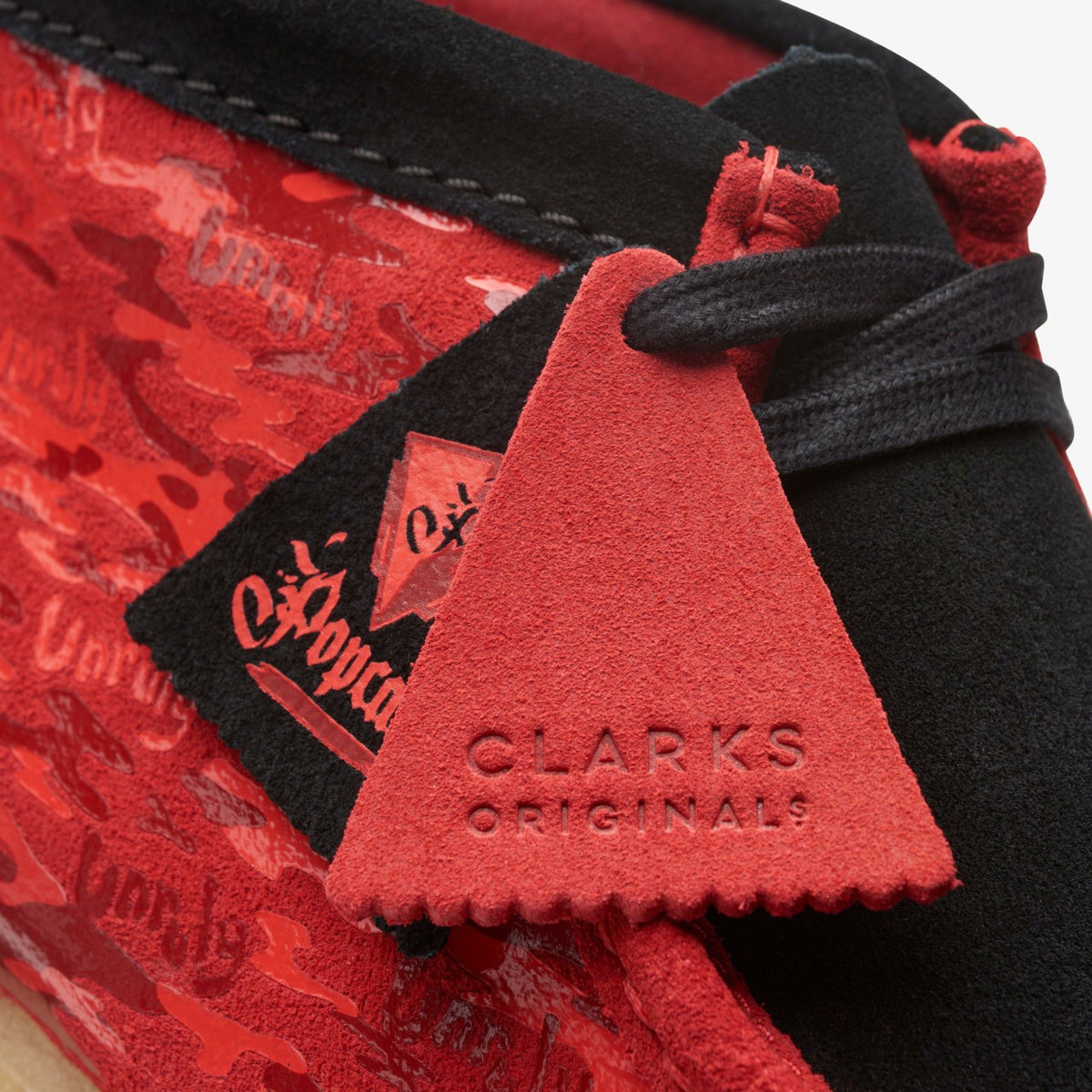 Wallabee Boot Red Camouflage